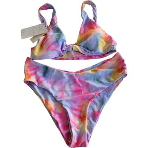Largeberry Crop Top Bikini Swimsuit Size L